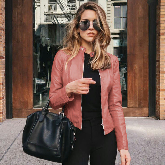 Brooke | Women's Vegan Leather Biker Jacket