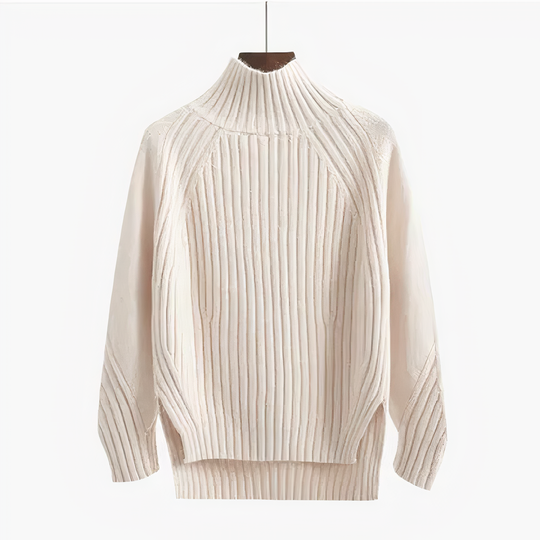 Lilly | Women's Ribbed Casual Turtleneck Sweater