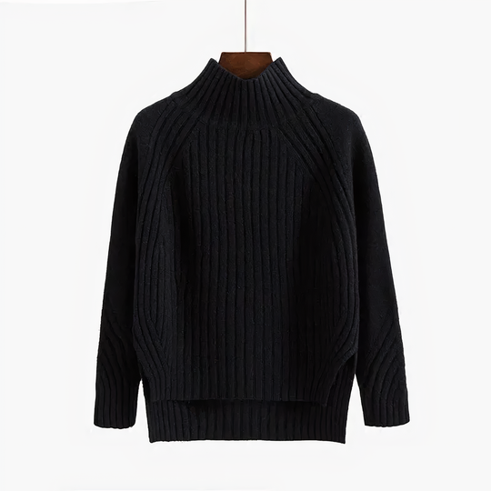 Lilly | Women's Ribbed Casual Turtleneck Sweater