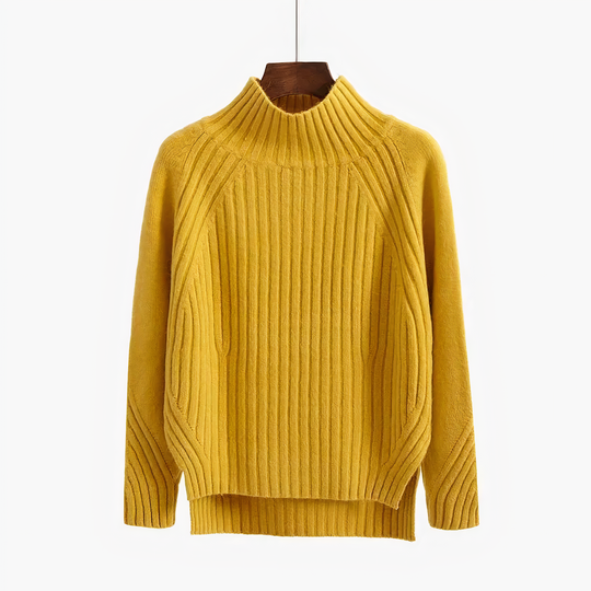 Lilly | Women's Ribbed Casual Turtleneck Sweater