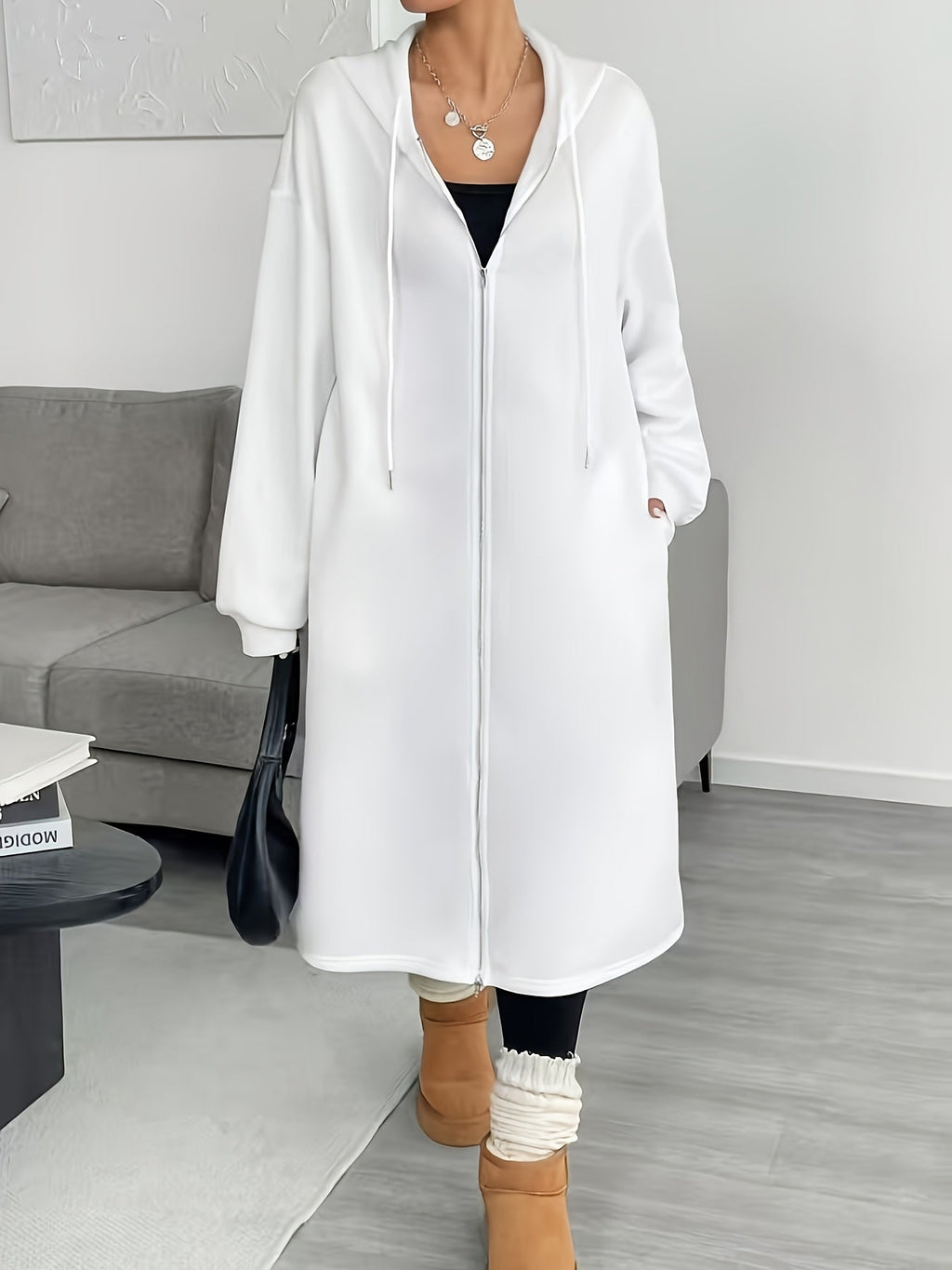 Jacket – Hooded Zip and Adjustable Closure