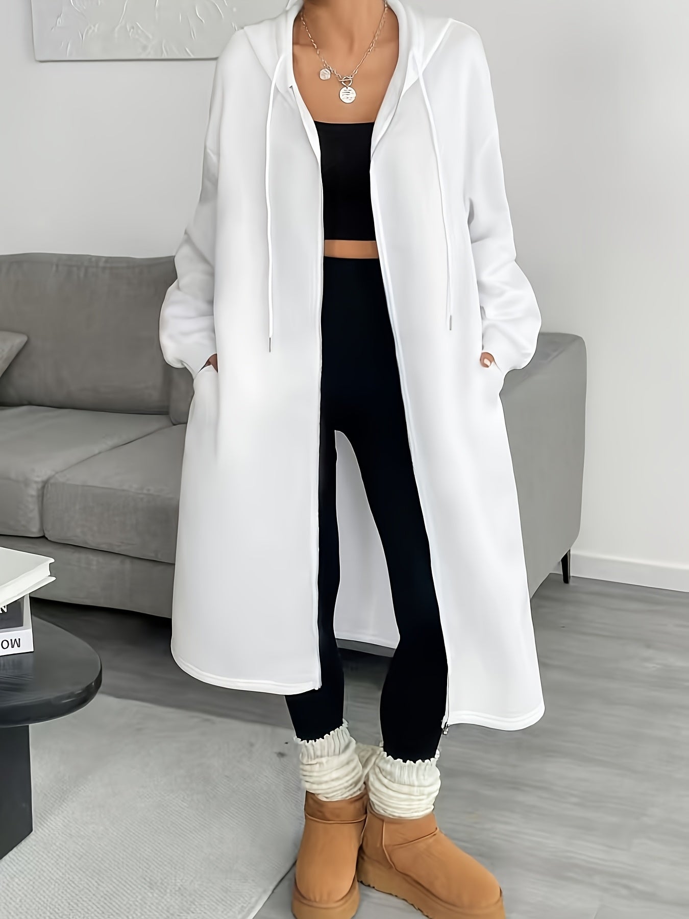 Jacket – Hooded Zip and Adjustable Closure