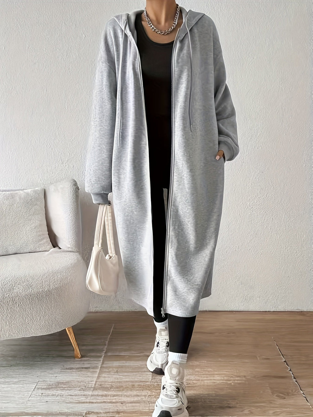 Jacket – Hooded Zip and Adjustable Closure