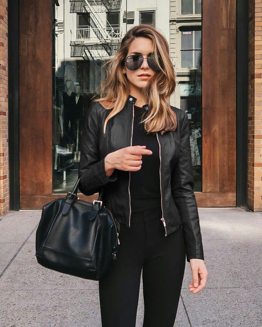 Brooke | Women's Vegan Leather Biker Jacket