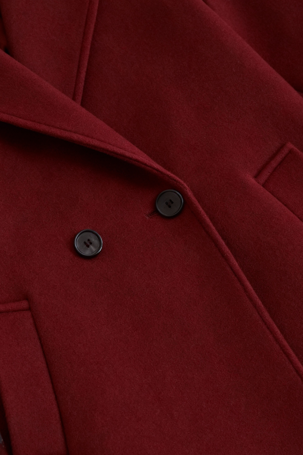 Long Burgundy Coat for Women