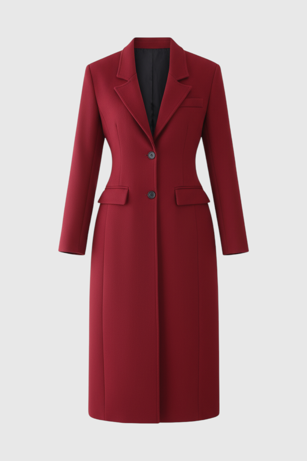 Long Ladies Red Coat