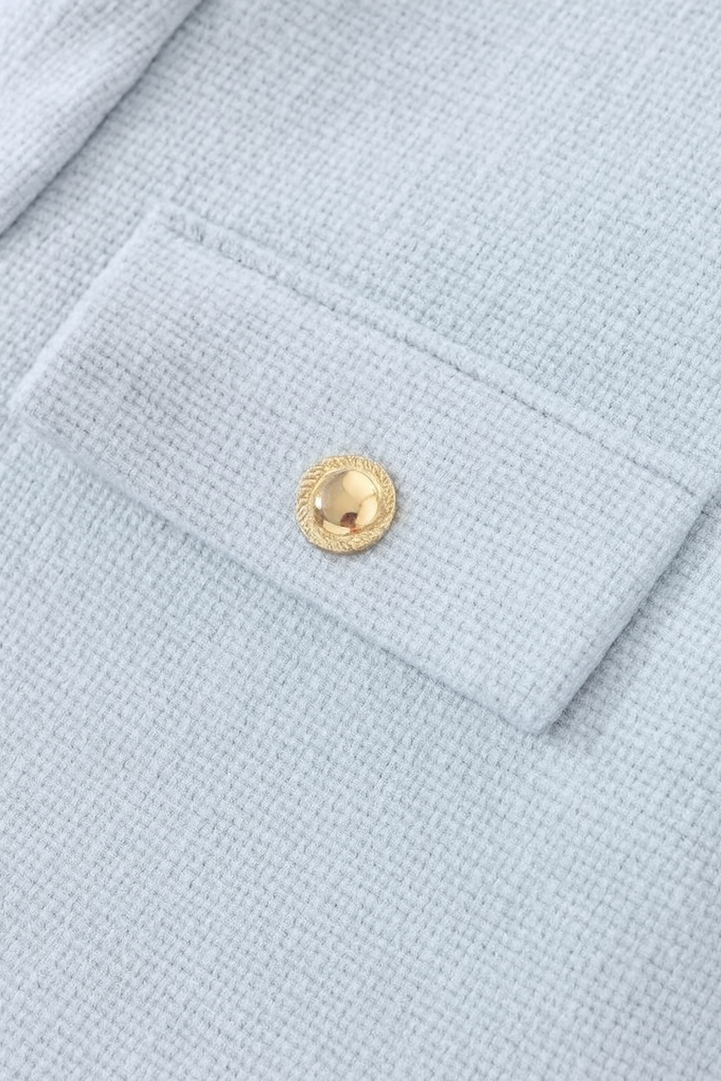 Light Blue Winter Short Jacket for Women