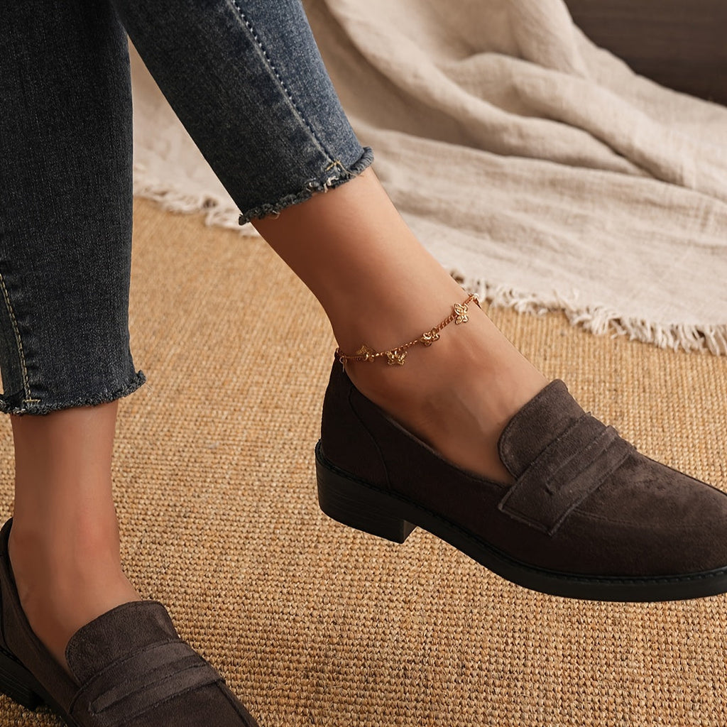 Loafers Faux Leather – Rounded Toe for Easy Walking