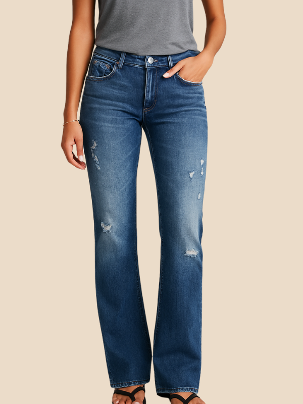 Elaine | Women's Casual Wide-Leg Jeans