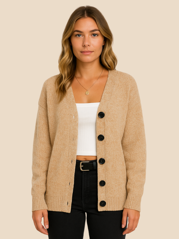 Ruby | Women's Relaxed Hooded Knit Cardigan