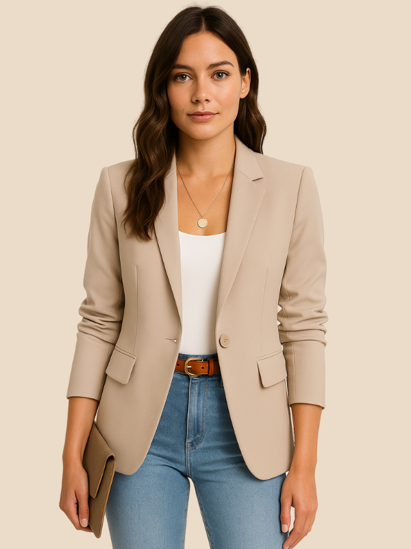 Valentina | Women's Tailored Suede-Look Blazer