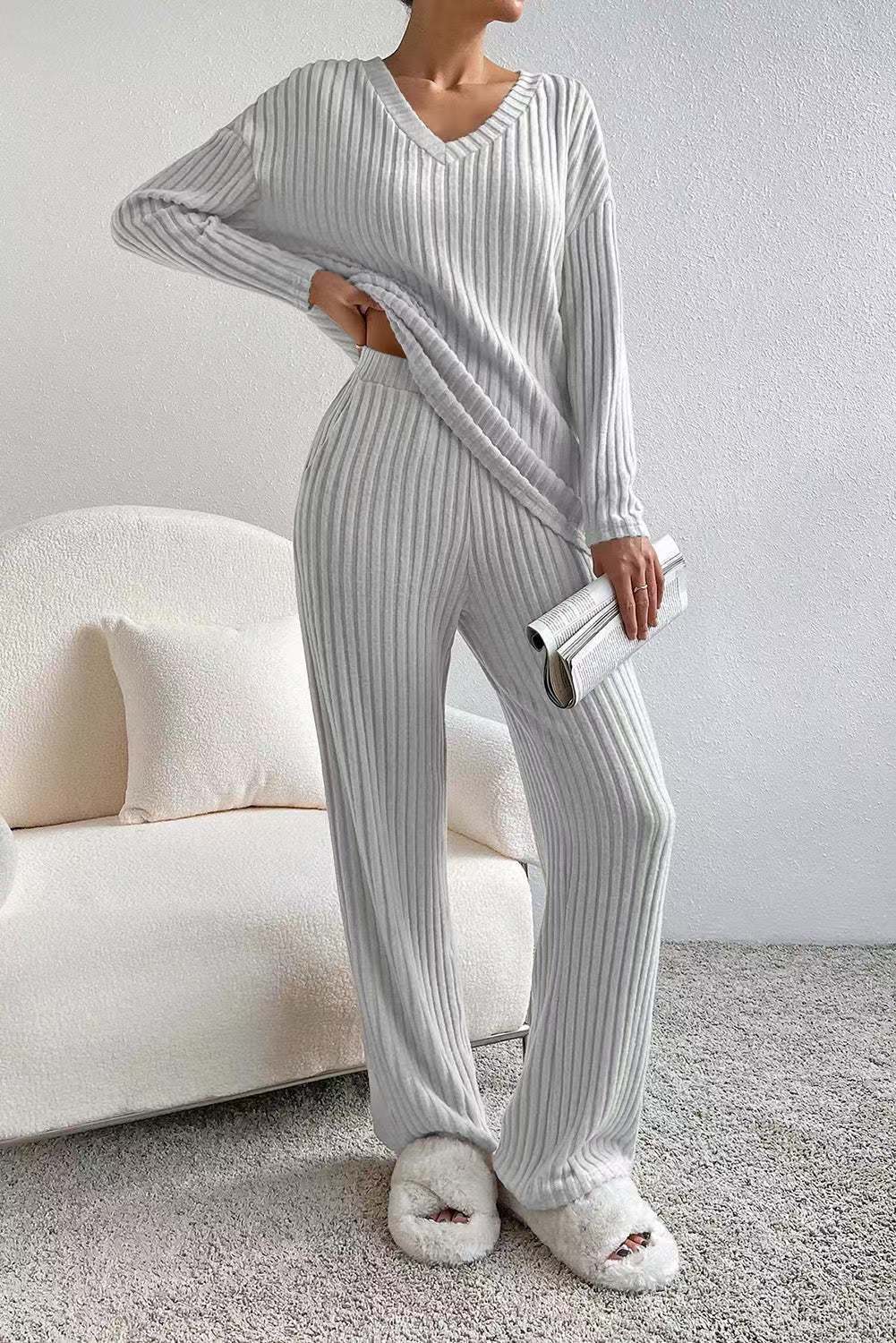Sienna | Women's Casual Ribbed Knit Lounge Set