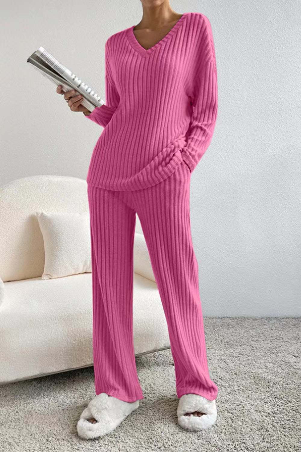 Sienna | Women's Casual Ribbed Knit Lounge Set