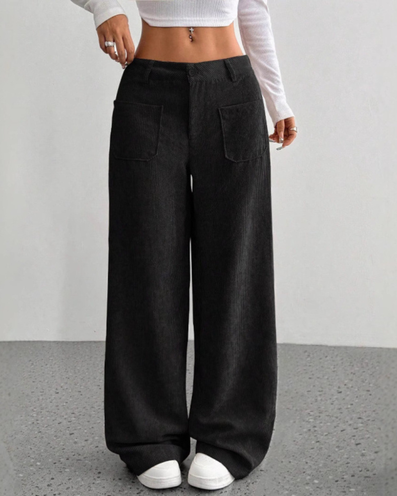Maggie | Women's Corduroy Wide Leg Pants