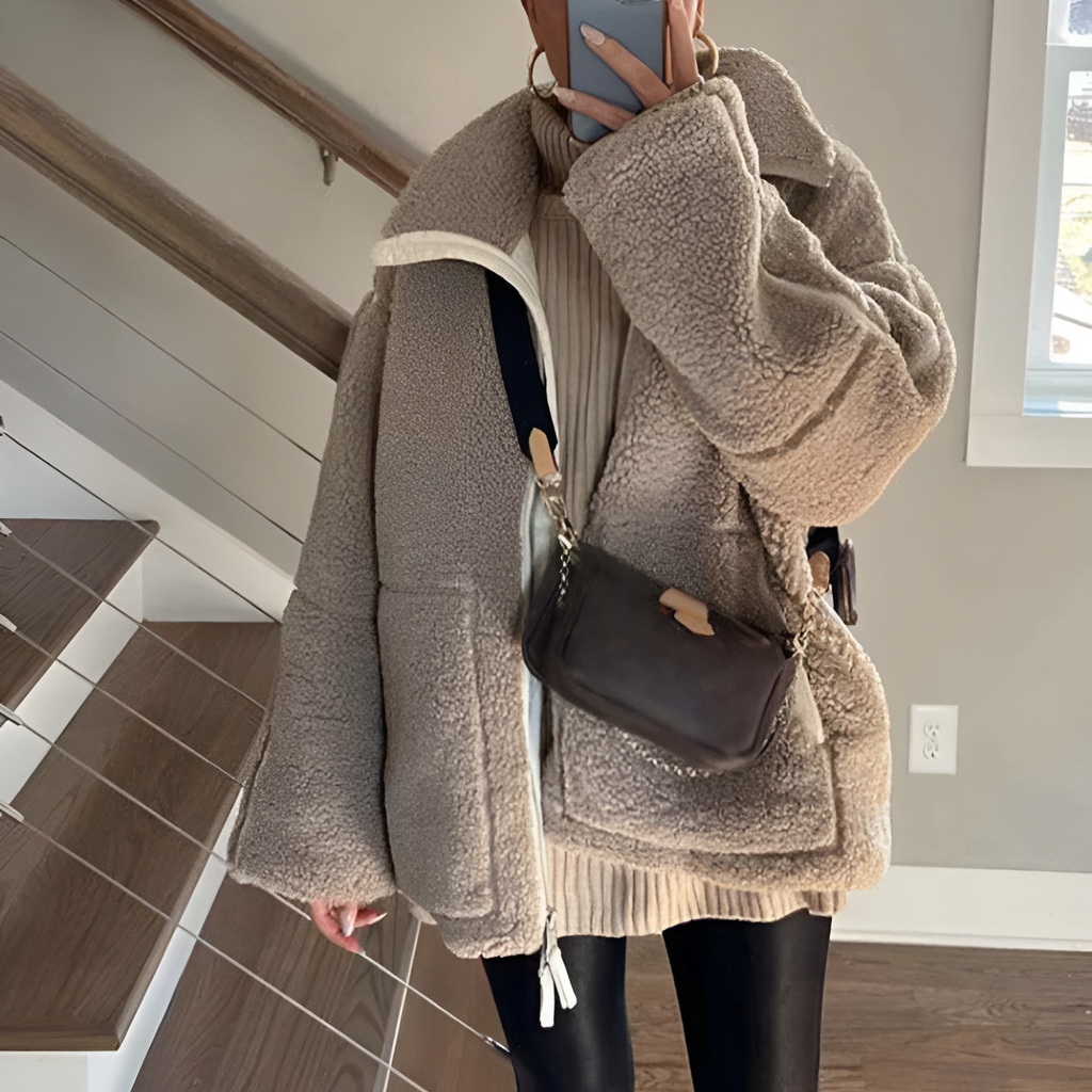Megan | Women's Soft Cozy Teddy Jacket