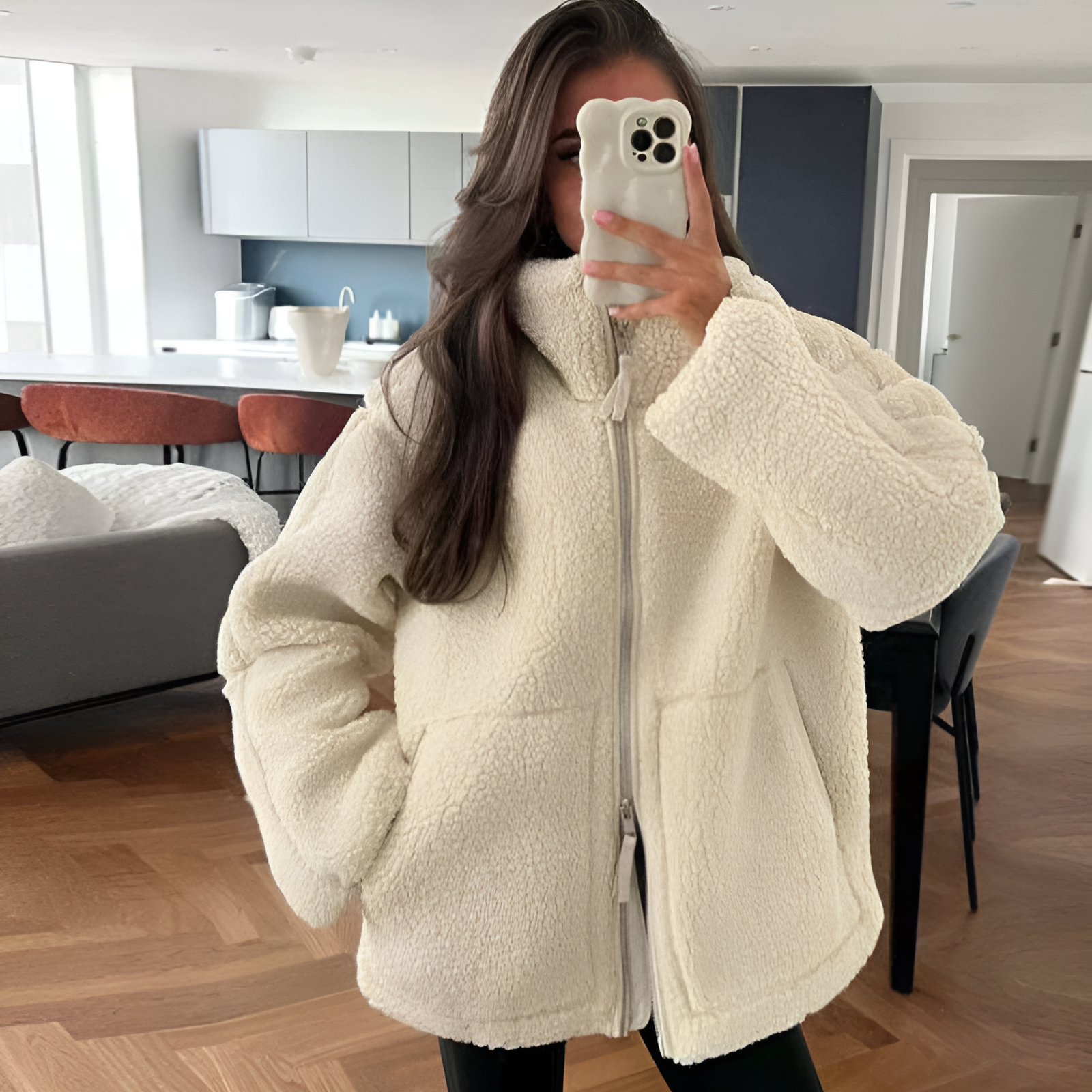 Megan | Women's Soft Cozy Teddy Jacket