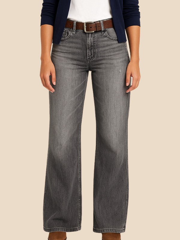 Maddison | Women's Retro Wide-Leg Jeans