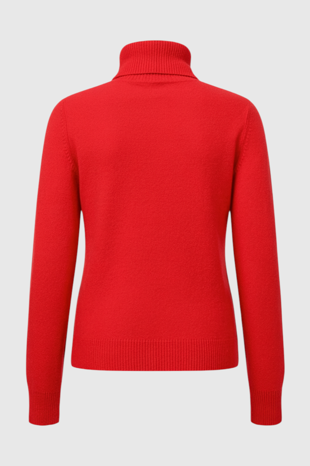 Red Fleece Lined Thermal Turtleneck