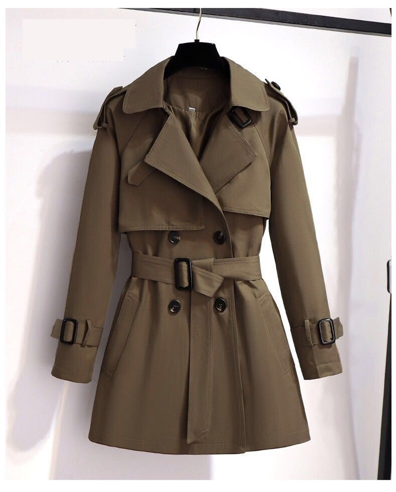 Minnie | Women's Double-Breasted Slim Trench Coat
