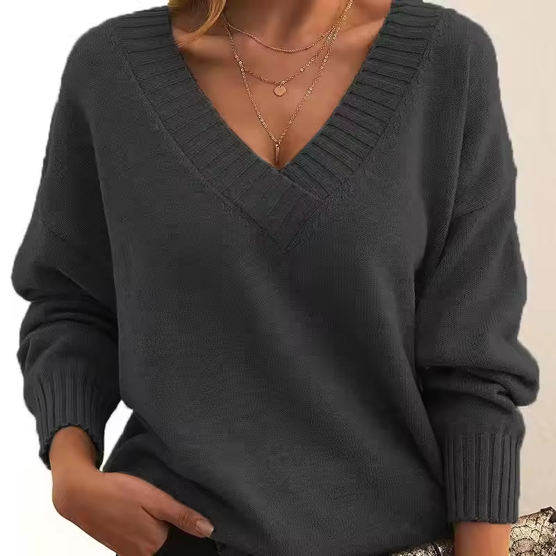 Rose | V-Neck Knit Sweater for Women