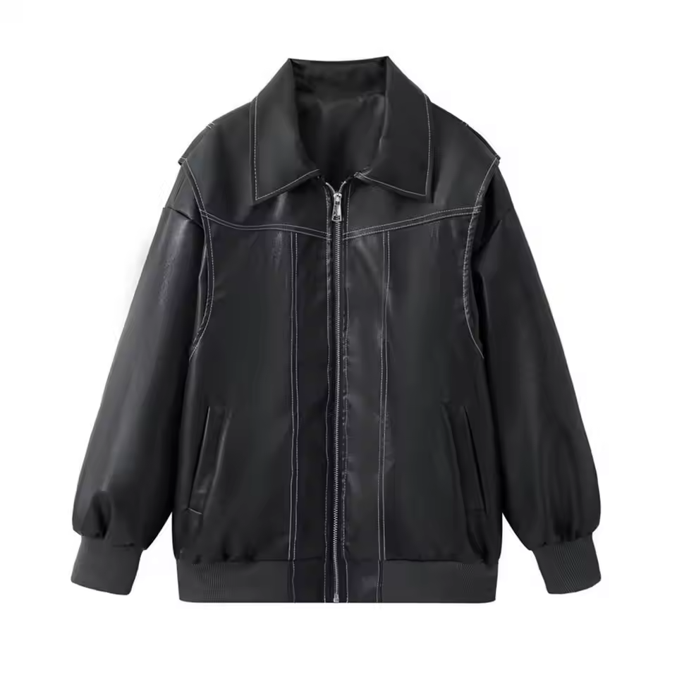 Sienna | Women's Casual Oversized Leather Jacket