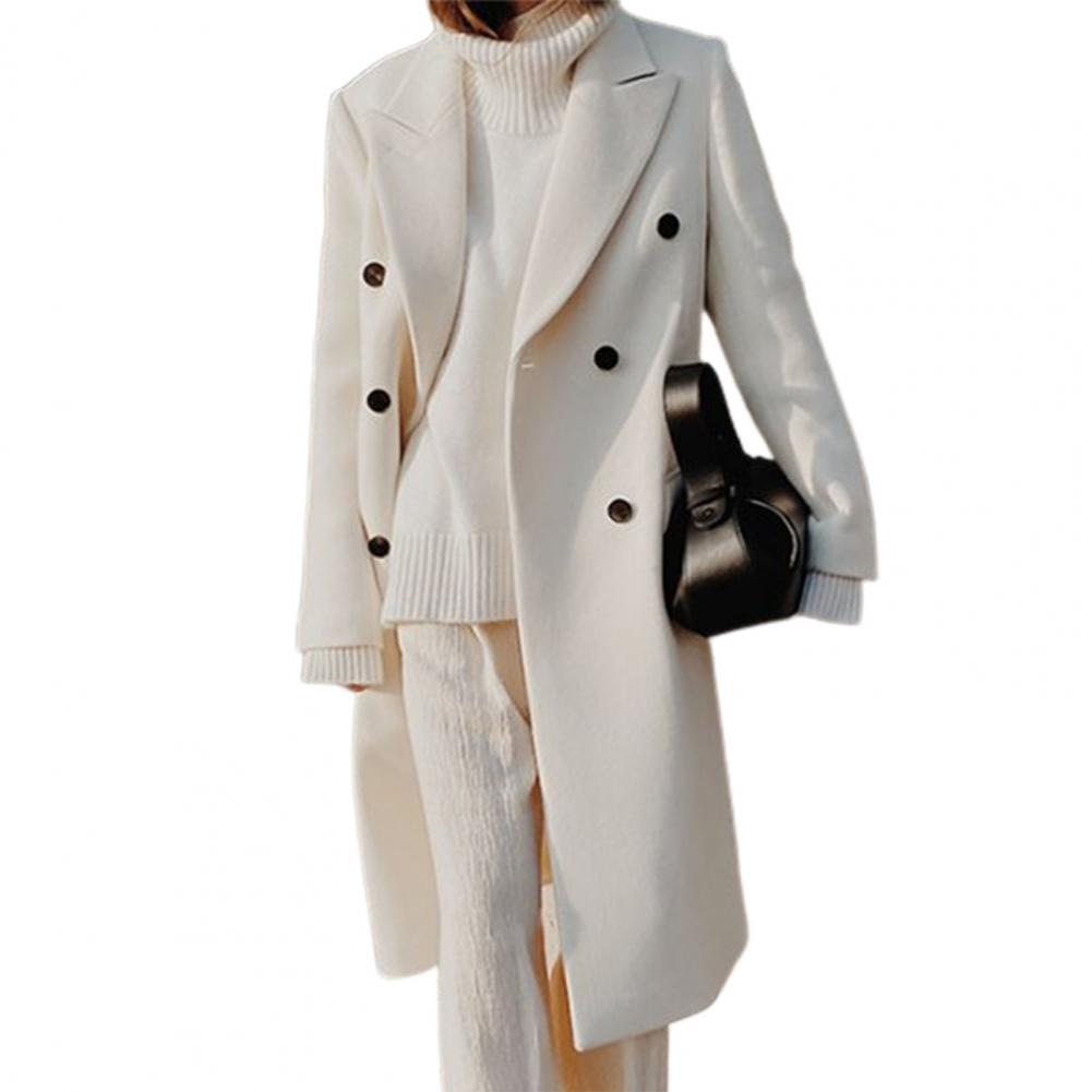 Rebecca | Women's Double-Breasted Woolen Suit Coat