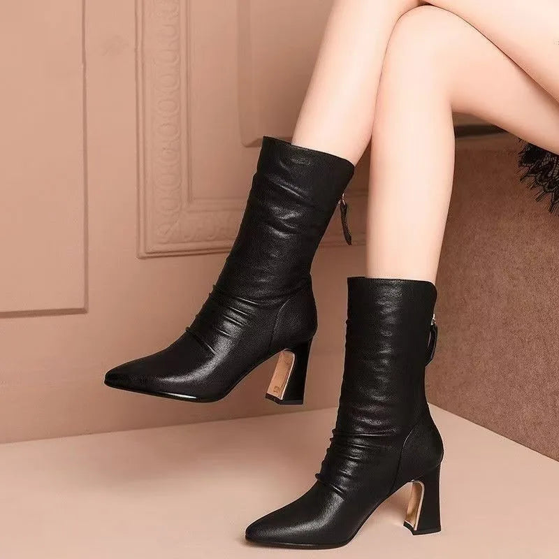 Julienne | Stylish Heeled Ankle Boots