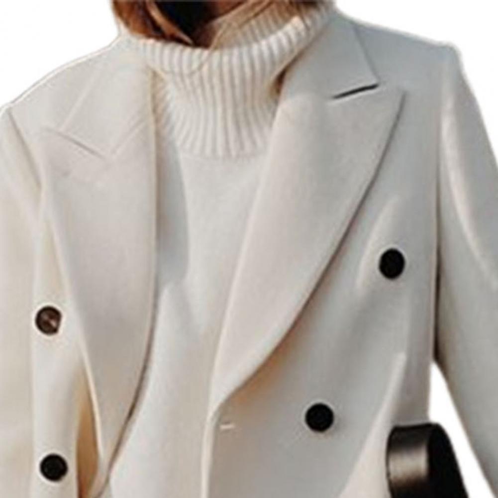 Rebecca | Women's Double-Breasted Woolen Suit Coat