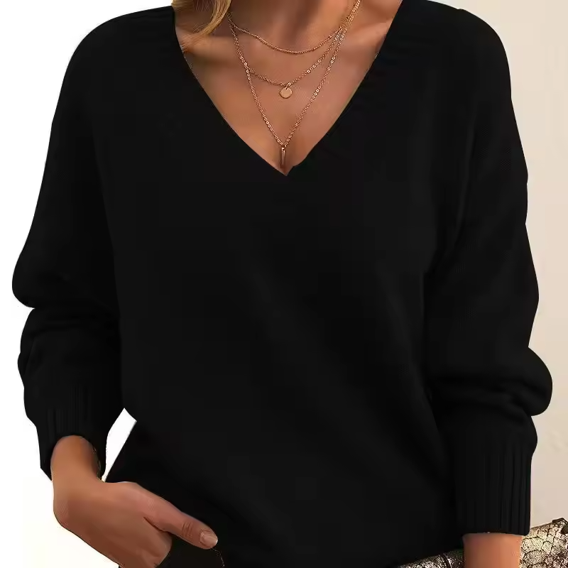 Rose | V-Neck Knit Sweater for Women