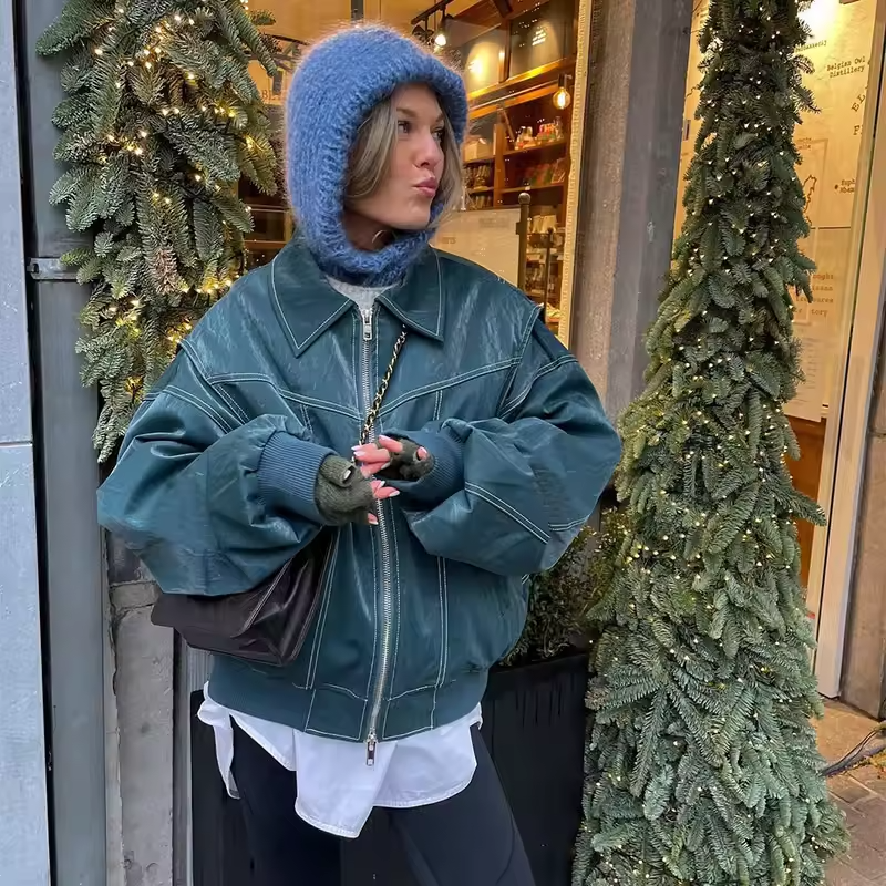 Sienna | Women's Casual Oversized Leather Jacket