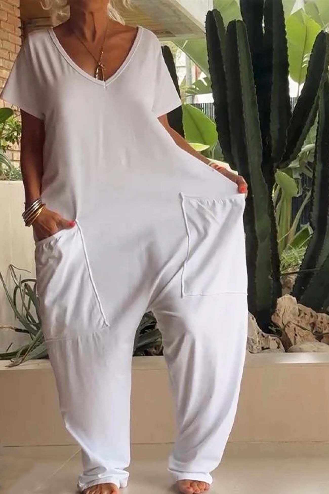 Michaela | Women's Casual Outfit Relaxed Style Jumpsuit