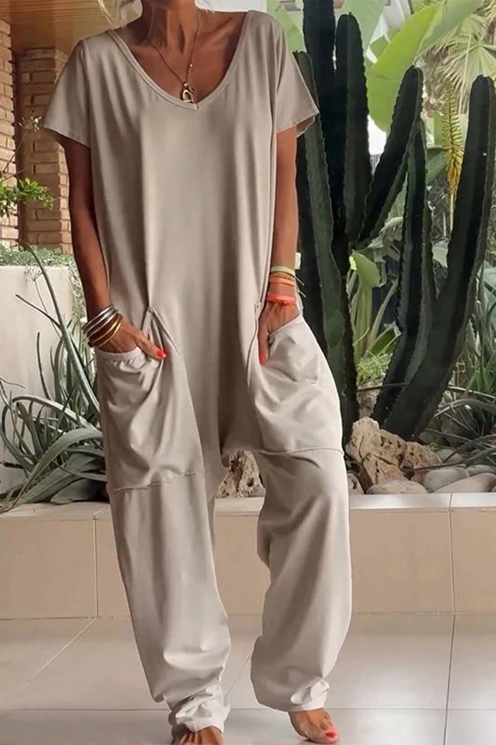 Michaela | Women's Casual Outfit Relaxed Style Jumpsuit