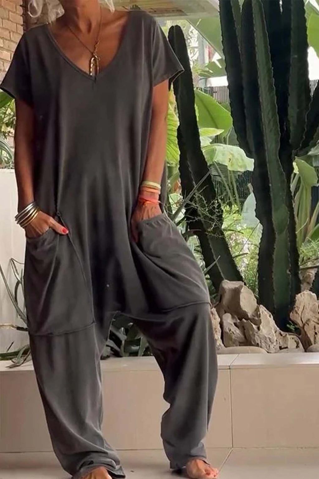 Michaela | Women's Casual Outfit Relaxed Style Jumpsuit