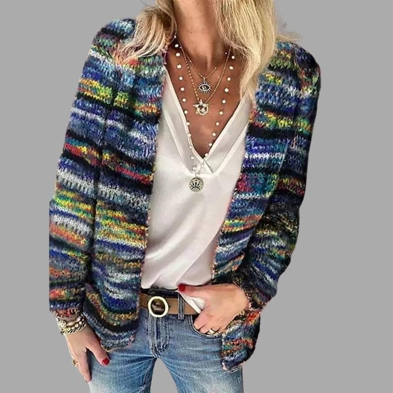 Solla - Colourful & Warm Cardigan