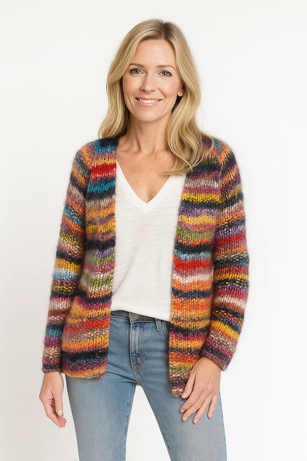 Solla - Colourful & Warm Cardigan