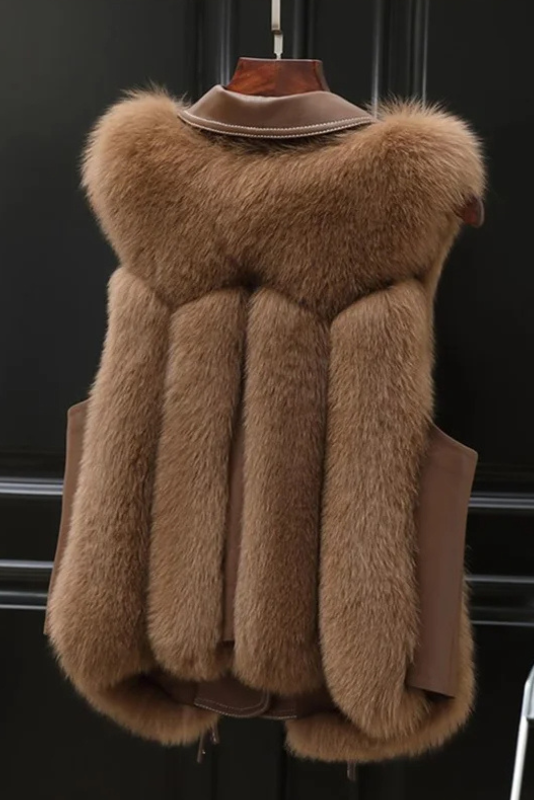 Abigail - Elegant Fur Sleeveless Vest
