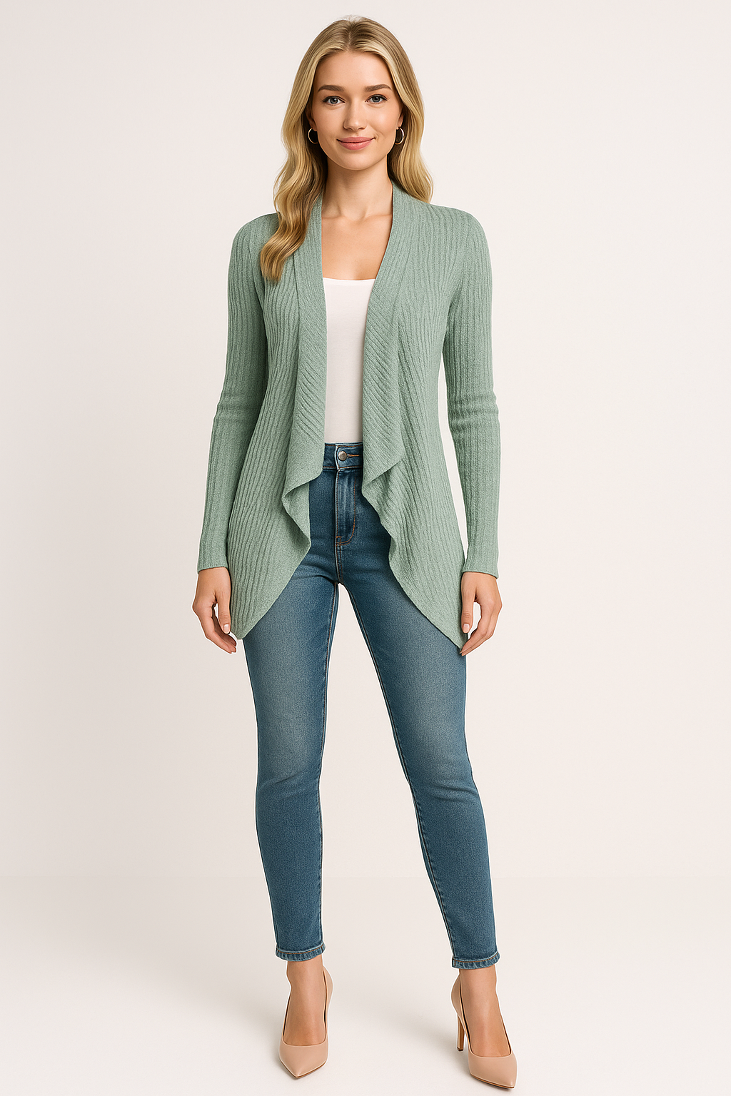 Women’s Casual Open-Front Cardigan