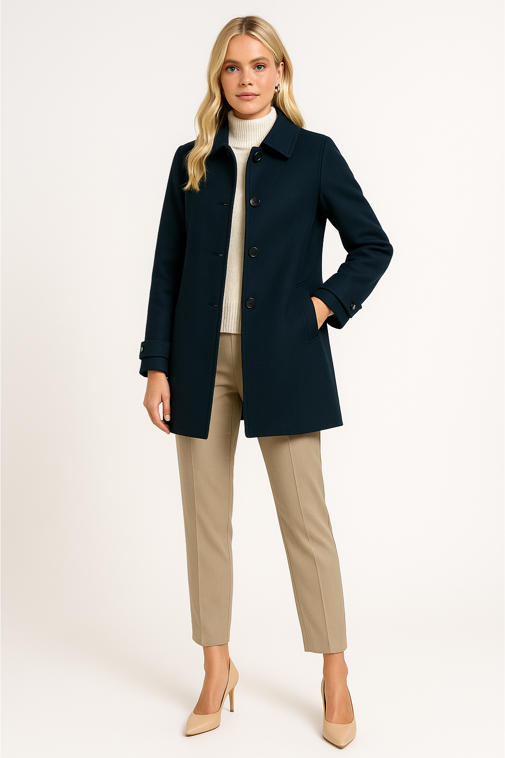 Women’s Classic Belted Trench Coat