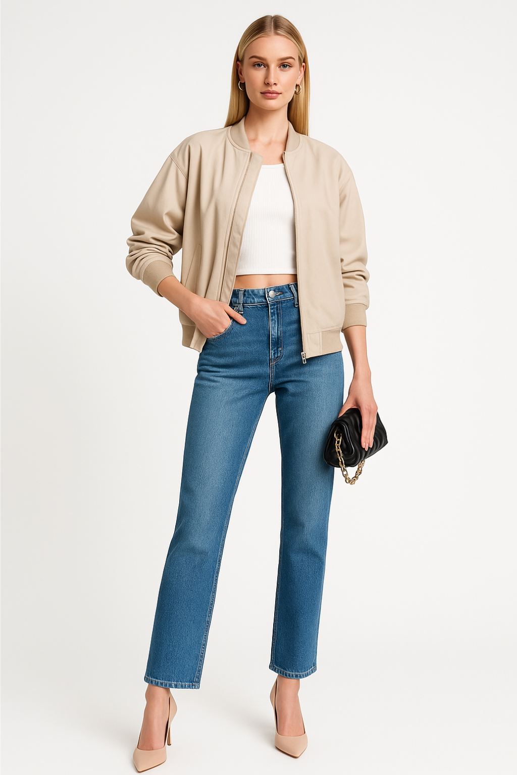 Women’s Faux Leather Oversized Jacket