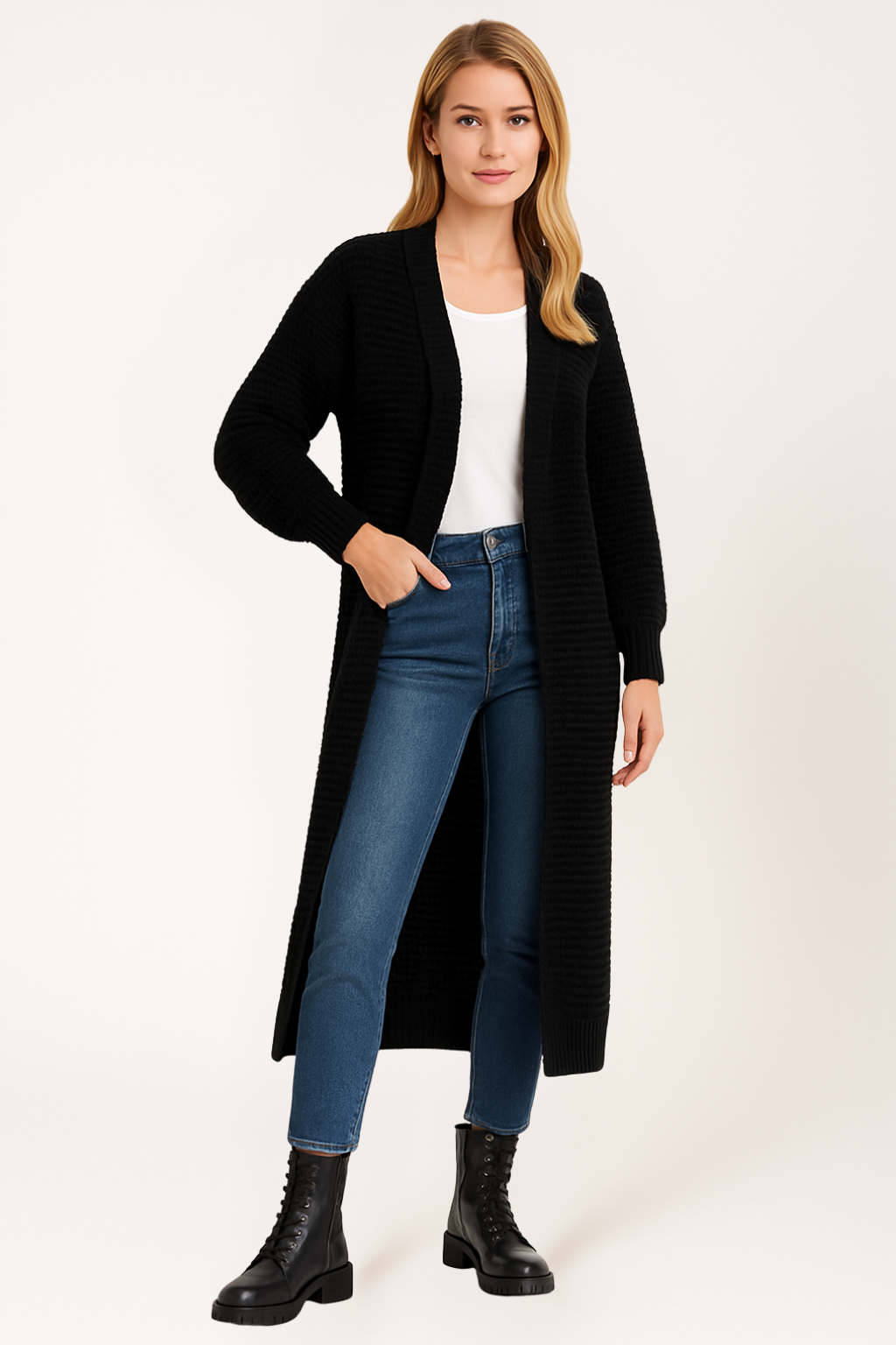 Women’s Knit Cardigan - Long Sleeves