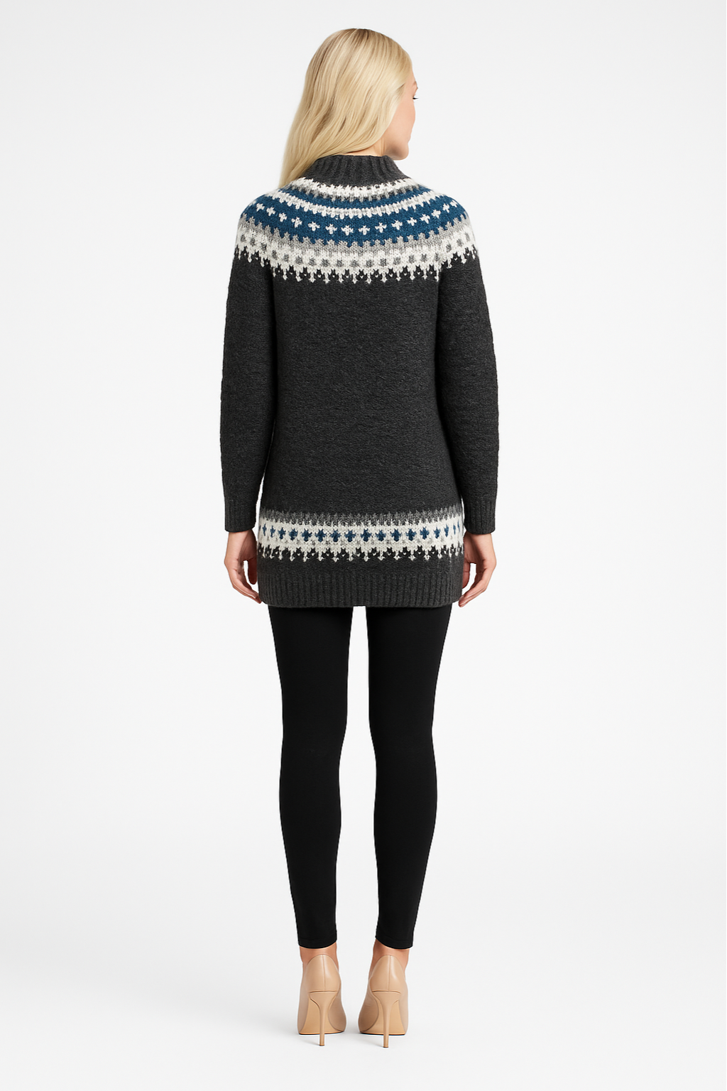 Women's Long-Sleeve Knit Midi Dress