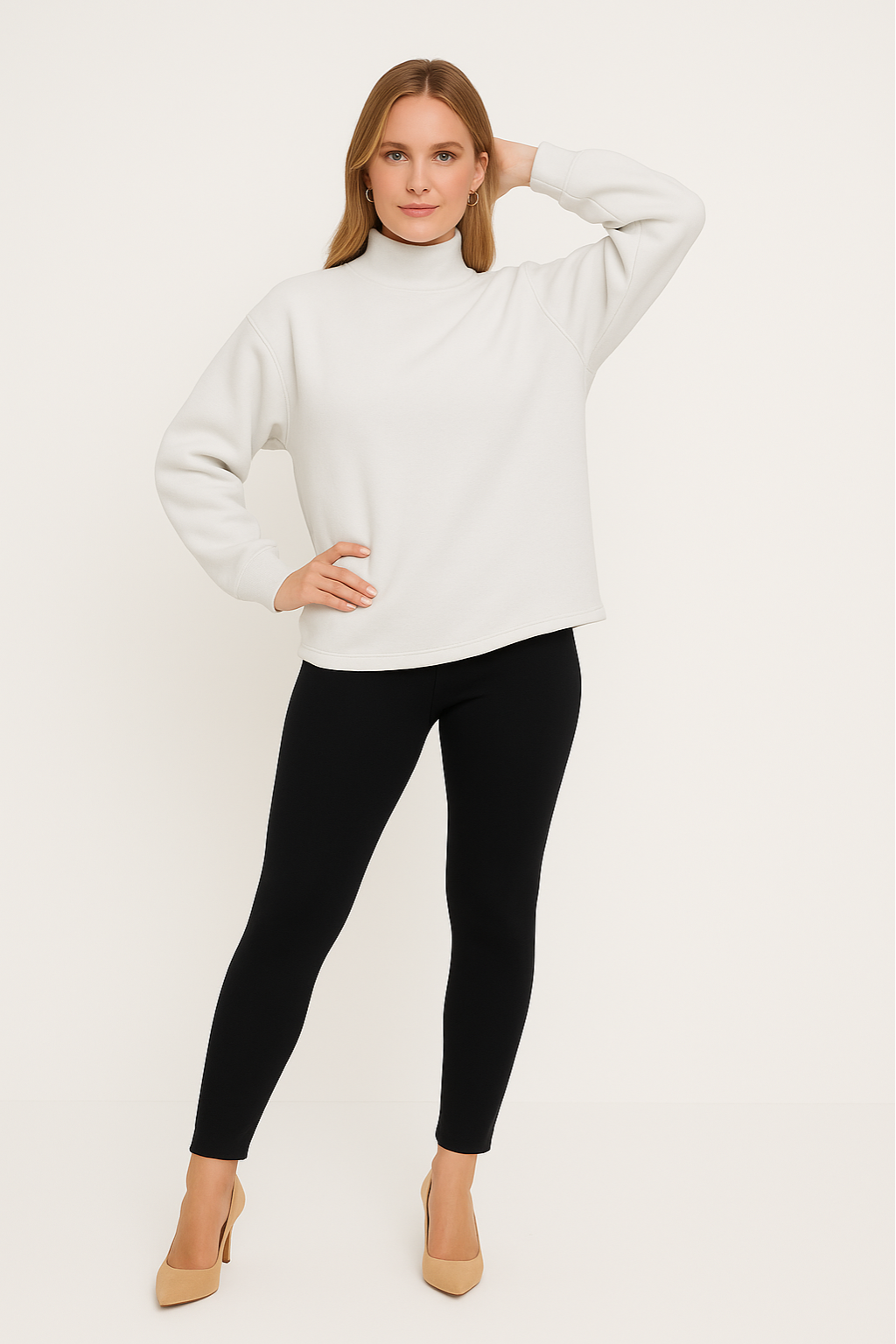 Women's Loose-Fit Long-Sleeve Sweater