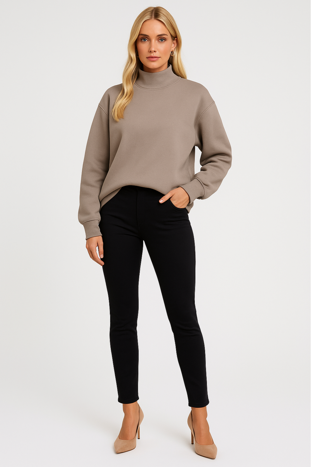 Women's Loose-Fit Long-Sleeve Sweater