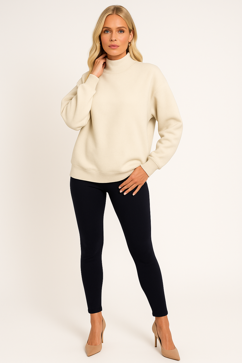 Women's Loose-Fit Long-Sleeve Sweater