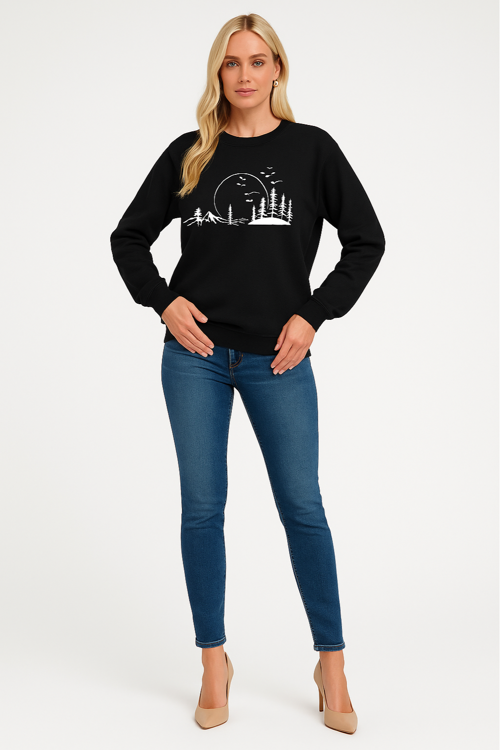 Women's Nature Graphic Pullover Sweatshirt