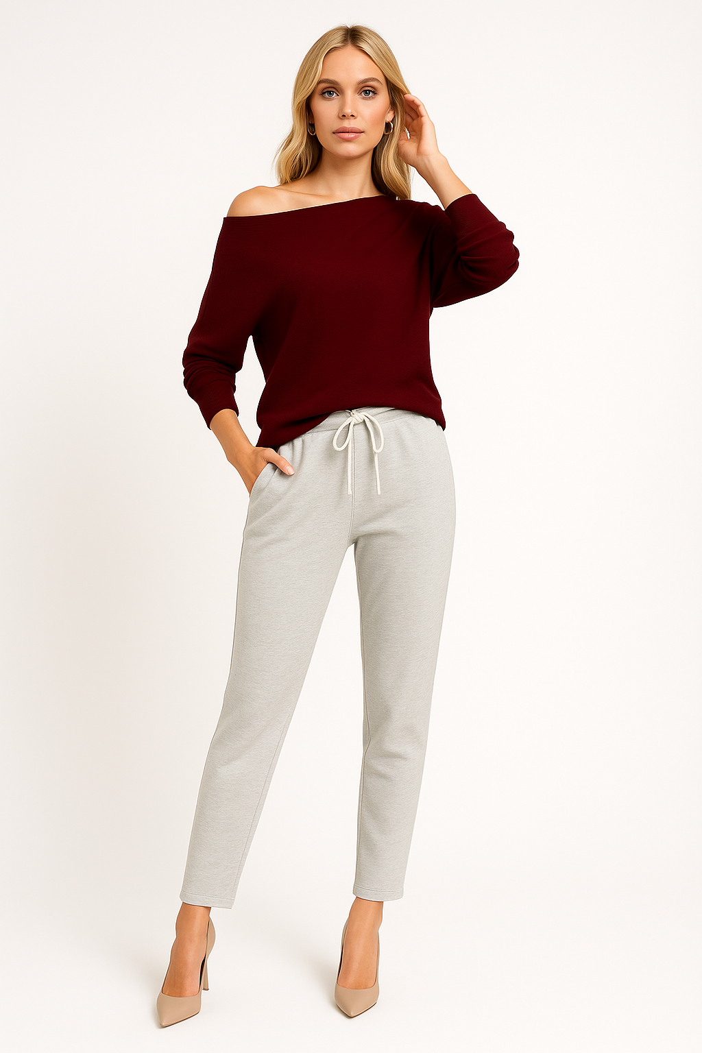 Women's Off-Shoulder Sweater Chic