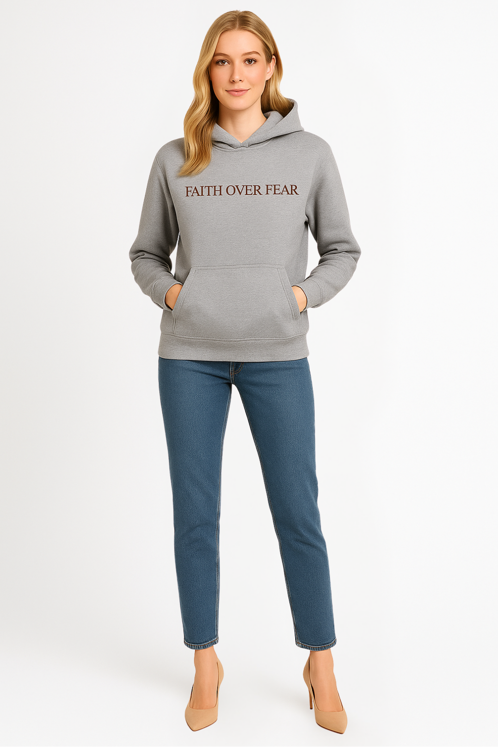 Women’s Oversized Faith Over Fear Hoodie