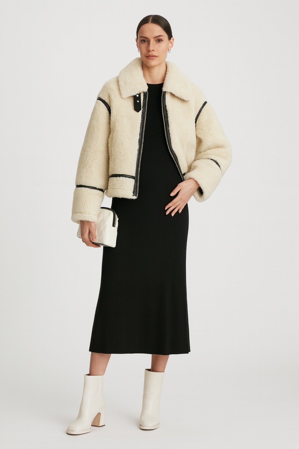 Women’s Fleece Zip Oversized Jacket