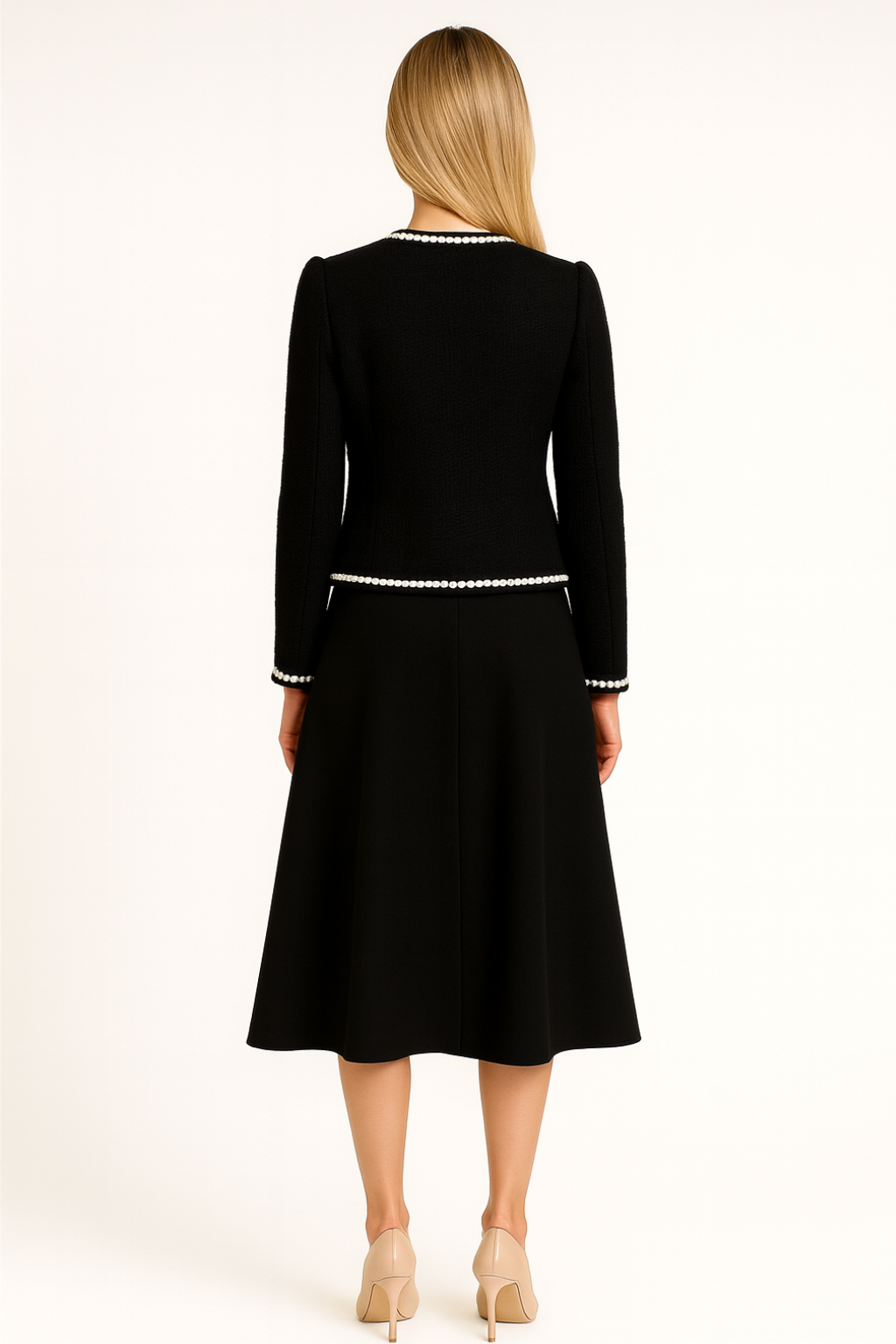 Women’s Pearl Button Cropped Vintage Jacket