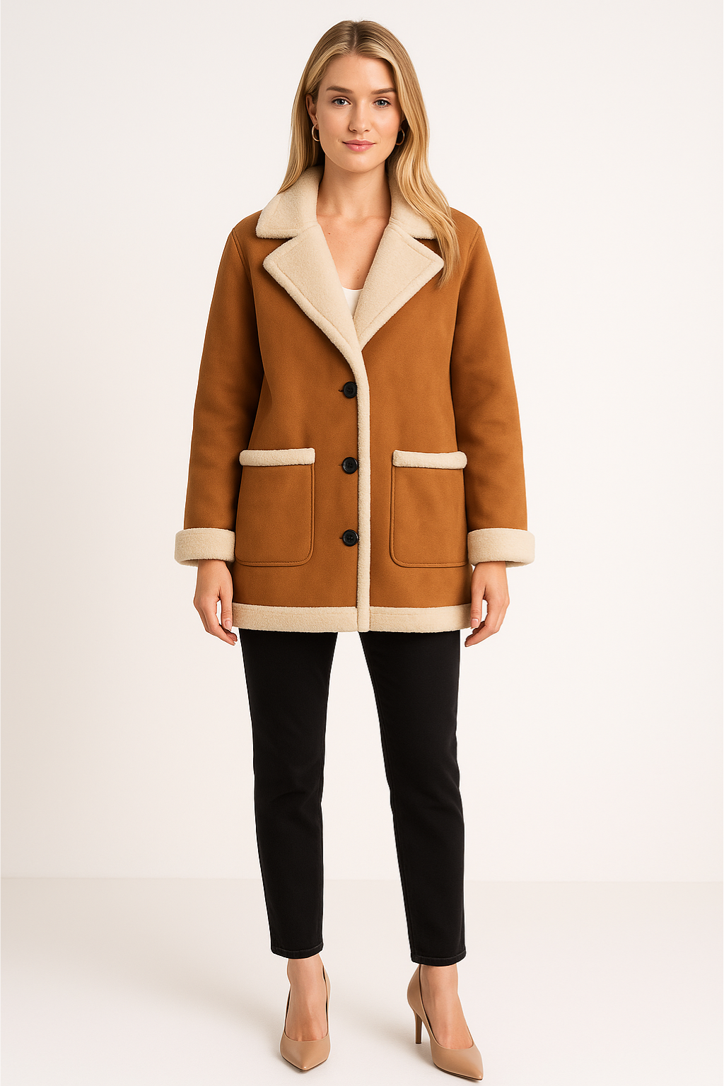Women’s Long Shearling Coat
